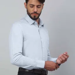 LOUIS STITCH Spread Collar Comfort Opaque Cotton Formal Shirt-picture-18