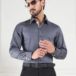 LOUIS STITCH Comfort Spread Collar Cotton Formal Shirt-picture-14