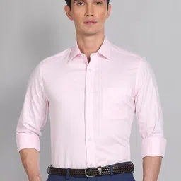 AD By Arvind Spread Collar Oxford Formal Shirt-picture-19