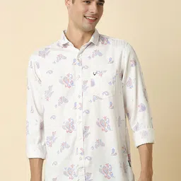 Allen Solly Ethnic Motifs Printed Cotton Modal Casual Shirt-picture-11