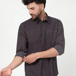 Spring Soul Comfort Floral Printed Cotton Casual Shirt-picture-17