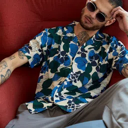 Campus Sutra Floral Abstract Shirt-picture-42