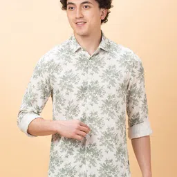 Being Human Men Slim Fit Floral Opaque Printed Casual Shirt-picture-14