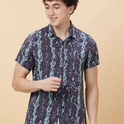 Being Human Slim Fit Abstract Printed Casual Shirt-picture-32