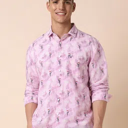 Allen Solly Slim Fit Conversational Printed Spread Collar Casual Shirt-picture-20