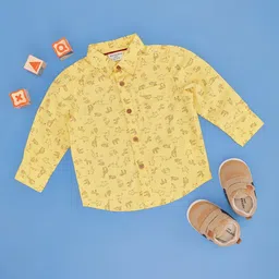 Pantaloons Baby Boys Opaque Printed Casual Shirt-picture-19