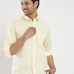 JADE BLUE Slim Fit Micro Ditsy Printed Cotton Casual Shirt-picture-43