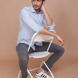 RAVINIK Men Slim Fit Opaque Printed Casual Shirt-picture-19