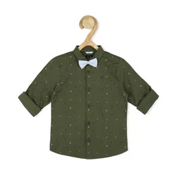 Allen Solly Junior Boys Slim Fit Opaque Printed Casual Shirt-picture-39