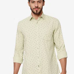 Greenfibre Floral Printed Spread Collar Pure Cotton Casual Shirt-picture-22