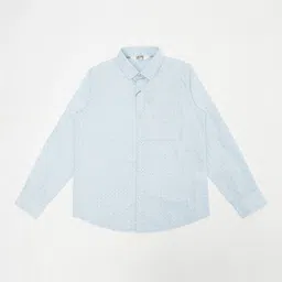 Cantabil Boys Blue Standard Printed Casual Shirt-picture-21