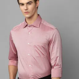 Louis Philippe Gods & Kings Spread Collar Slim Fit Giza Cotton Formal Shirt-image-9