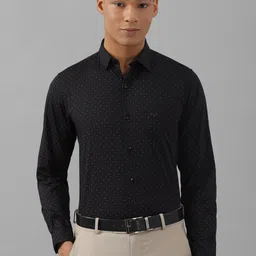 Allen Solly Micro Ditsy Printed Slim Fit Pure Cotton Formal Shirt-image-91