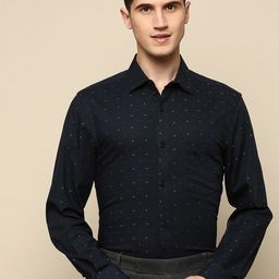 INVICTUS Spread Collar Standard Slim Fit Cotton Opaque Printed Formal Shirt-picture-41
