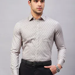 LOUIS STITCH Printed Comfort Cotton Formal Shirt-picture-40
