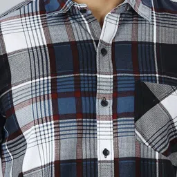 TRYBUY.IN Men Standard Tartan Checks Opaque Checked Casual Shirt image 2