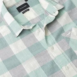 Crocodile Comfort Buffalo Checks Cotton Casual Shirt image 2