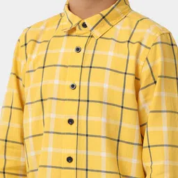 KATE & OSCAR Boys Smart Checked Roll-Up Sleeves Cotton Casual Shirt image 5