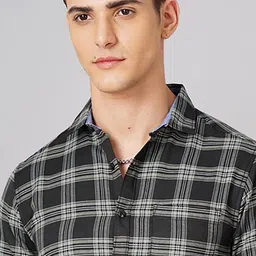hardsoda by the indian garage co HARDSODA Tartan Checked Regular Fit Casual Shirt image 2