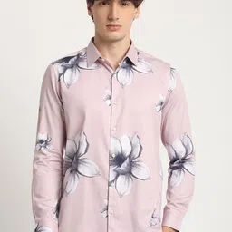 THE BEAR HOUSE Men Abstract Graphic Print Slim Fit Casual Shirt image 2