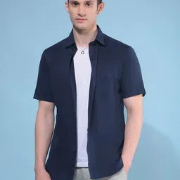 Crimsoune Club Spread Collar Cotton Casual Shirt image 2