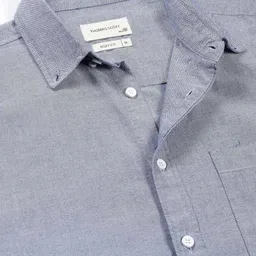 Thomas Scott Button-Down Collar Premium Regular Opaque Cotton Casual Shirt image 3