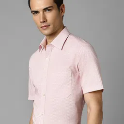 Louis Philippe Spread Collar Checked Pure Cotton Formal Shirt image 3