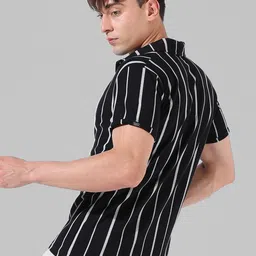 Campus Sutra Classic Vertical Striped Cotton Casual Shirt image 5