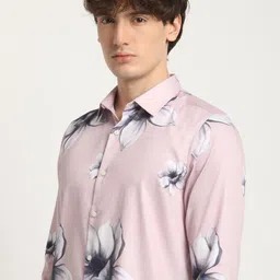 THE BEAR HOUSE Men Abstract Graphic Print Slim Fit Casual Shirt image 3