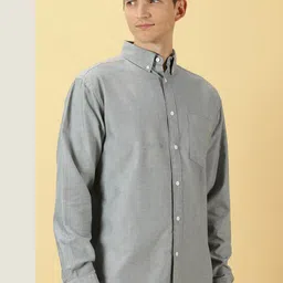 Thomas Scott Button-Down Collar Long Sleeves Premium Oversize Cotton Casual Shirt image 4