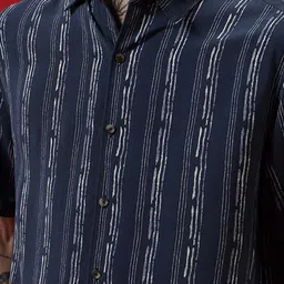 WROGN Comfort Vertical Stripes Opaque Acrylic Casual Shirt image 3