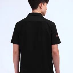 Flying Machine Men Cuban Collar Abstract Printed Cotton Casual Shirt image 3