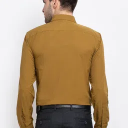 JAINISH Men Mustard Yellow Opaque Formal Shirt image 2