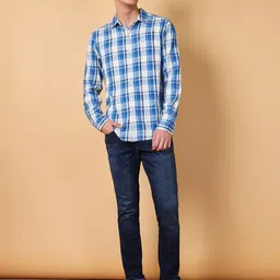 Wrangler Tartan Checked Regular Fit Pure Cotton Casual Shirt-image-42