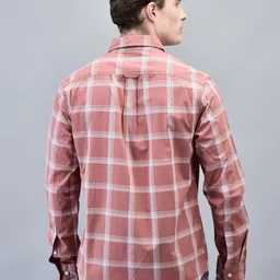 Woodland Men Opaque Checked Casual Shirt image 5