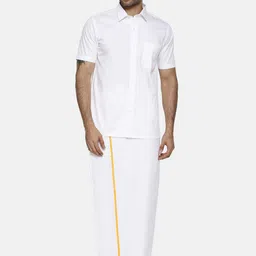 Ramraj Spread Collar Opaque Cotton Casual Shirt image 5