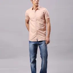 Klub Fox Men Solid Spread Collar Casual Shirt image 5