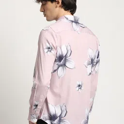 THE BEAR HOUSE Men Abstract Graphic Print Slim Fit Casual Shirt image 5