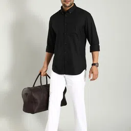 Indian Terrain Men Classic Slim Fit Opaque Casual Shirt image 5