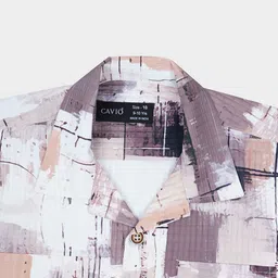 CAVIO Boys Comfort Opaque Printed Casual Shirt image 5