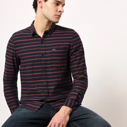 Lee Slim Fit Horizontal Striped Casual Shirt-image-52