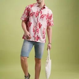 Highlander Men Printed Oversized Shirt image 2