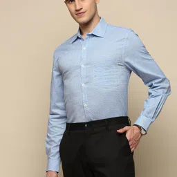 INVICTUS Standard Printed Cotton Spread Collar Slim Fit Opaque Formal Shirt-picture-14