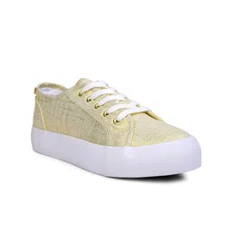 London Rag Women Gold-Toned Printed Sneakers-picture-14