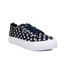 London Rag Women Blue Printed Sneakers-image-56