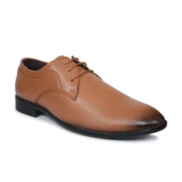 Ajanta Men Tan Brown Solid Formal Shoes-image-0
