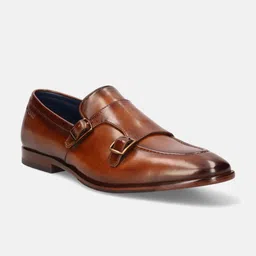 Bugatti Rico Men Leather Formal Double Monk Shoes-picture-16