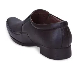 aadi Men Black Solid Formal Slip-On Shoes image 3