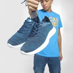 Jack & Jones Men Woven Design Lace-Up Sneakers image 3