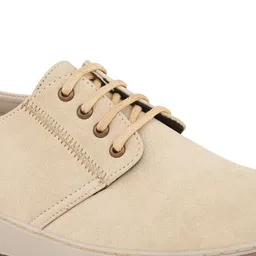 The Roadster Lifestyle Co. Men Cream-Coloured Round Toe Memory Foam Sneakers image 2